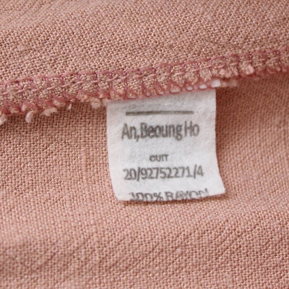 An Beoung Ho Light Pink High-Waisted Relax Fit Drawstring Shorts Size Small - Picture 3 of 3